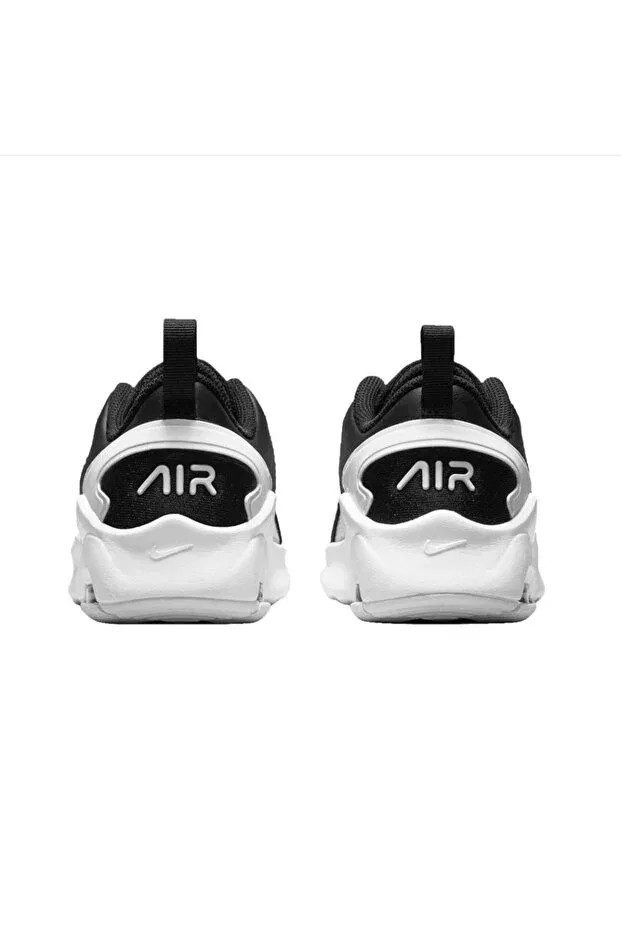 Детские кроссовки для девочек текстильные Air max bolt laceless kids sneakers Nike, Black White — фото 4
