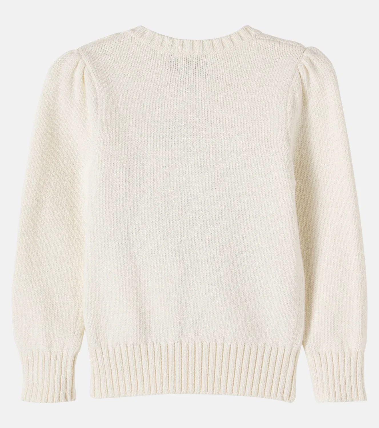 Свитшот хлопковый с медведем Polo Ralph Lauren Kids, белый — фото 3