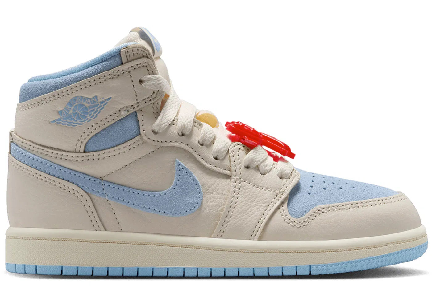 Детские кроссовки для активного отдыха Pale Ivory/Psychic Blue/Coconut Milk Jordan 1 Retro High OG Jordan, Pale Ivory/Psychic Blue/Coconut Milk