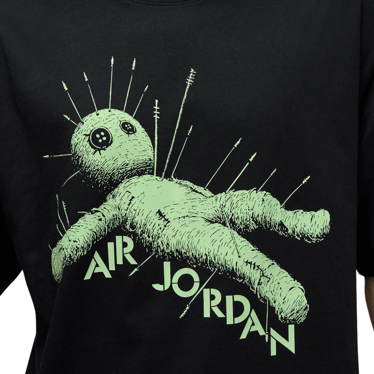 Футболка мужская AJ 1 VD Jordan, черный/зеленый — фото 4