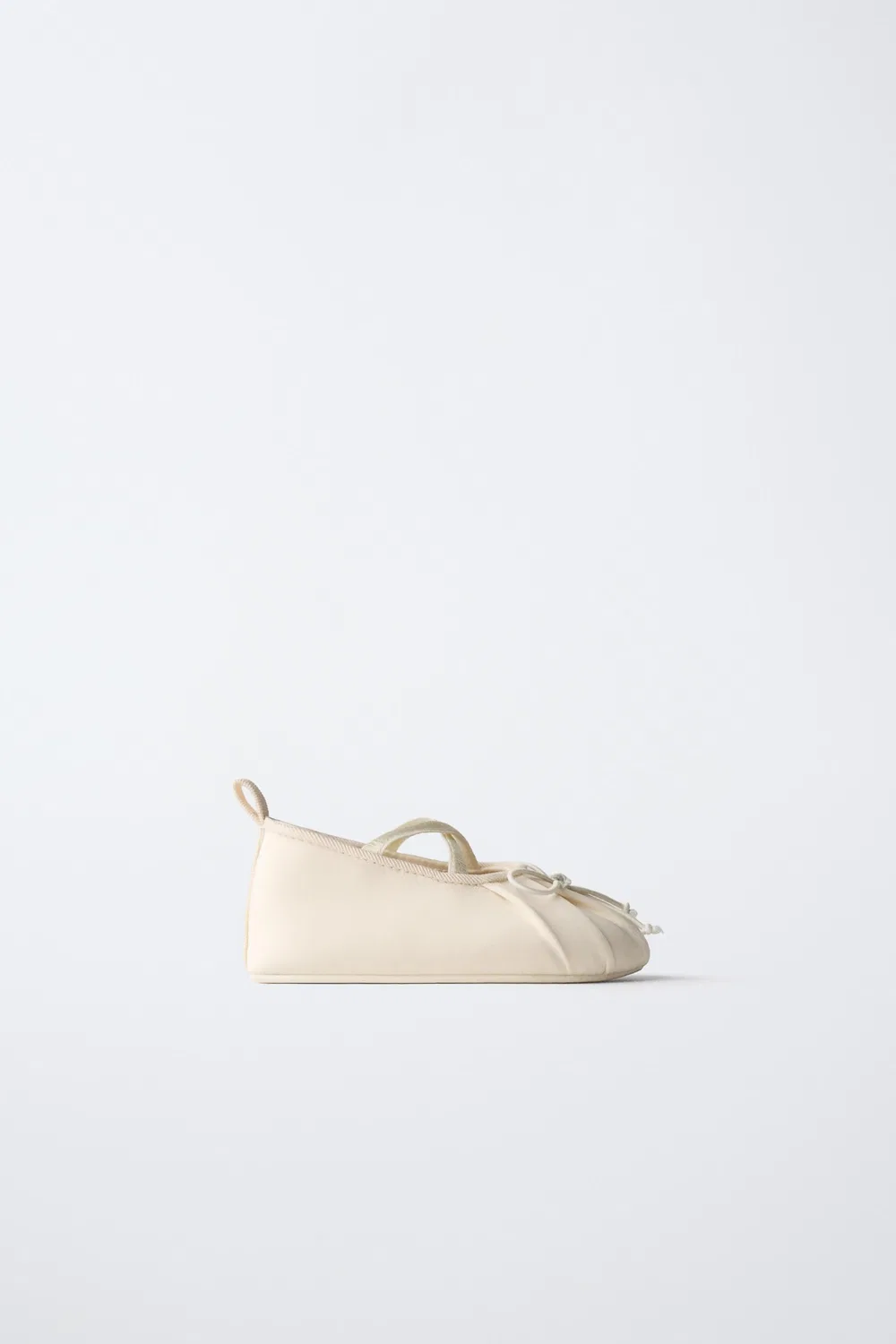 Церемониальные балетки ZARA, Ecru White
