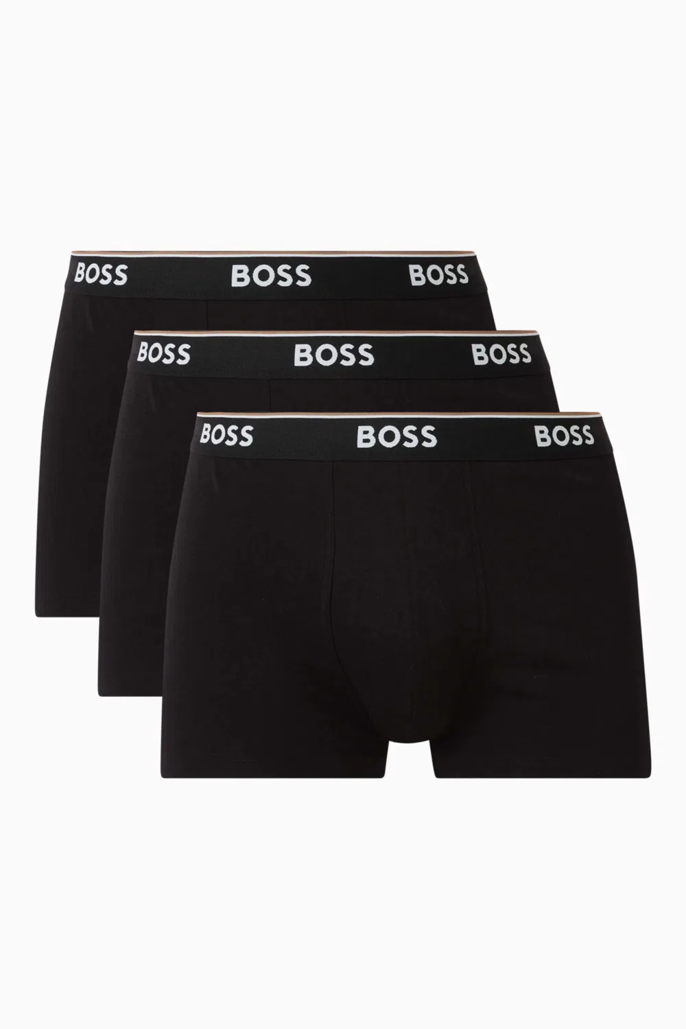 Трусы-слипы хлопковые с эластаном комплект из 3 штук Power Trunks BOSS