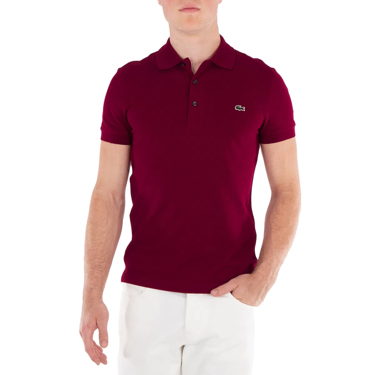 Поло с коротким рукавом Stretch Pique Slim Fit Lacoste, Red — фото 2