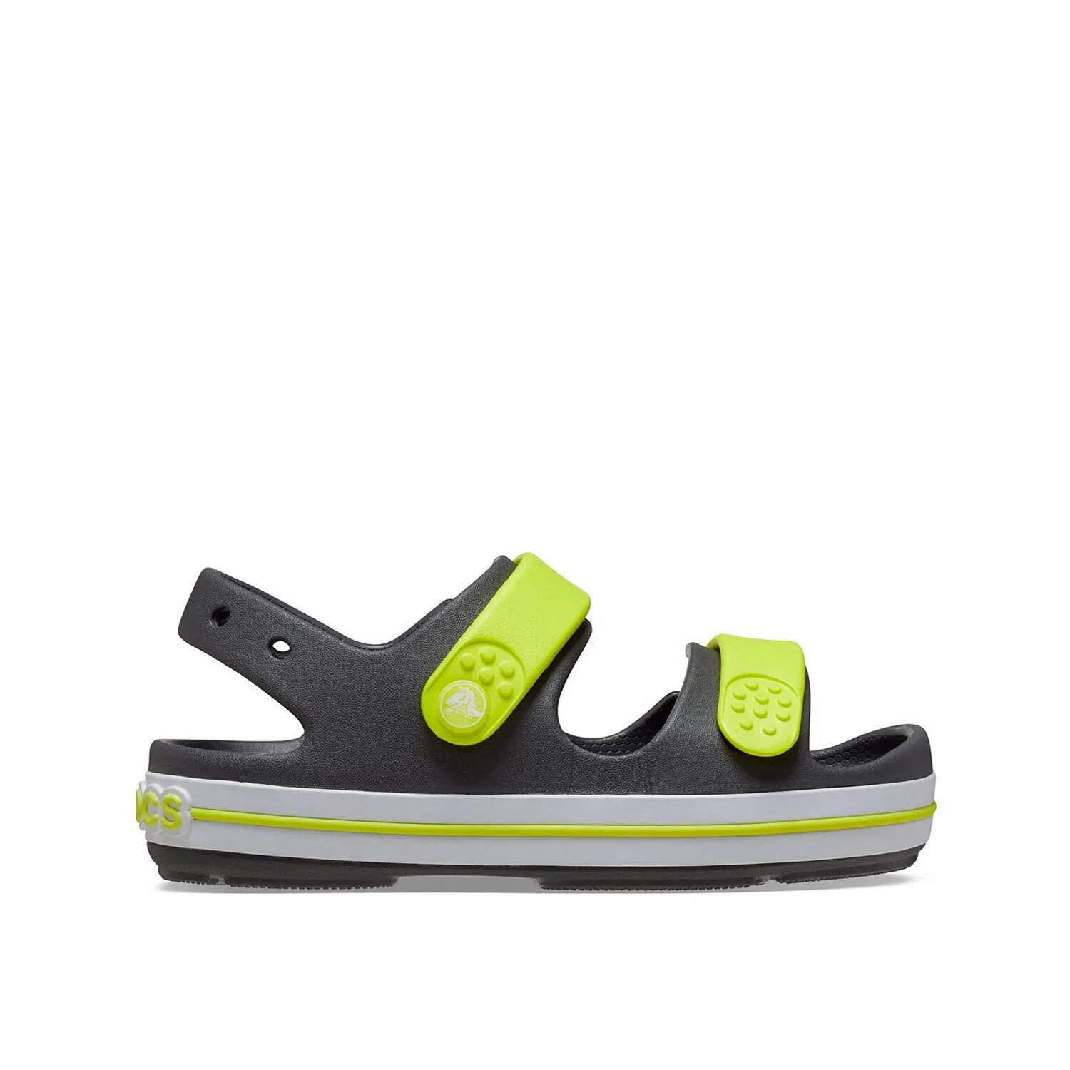 Детские сандалии с закрытым носом Crocband Cruiser Sandal K Crocs, Grau Schwarz Dunkelgrau