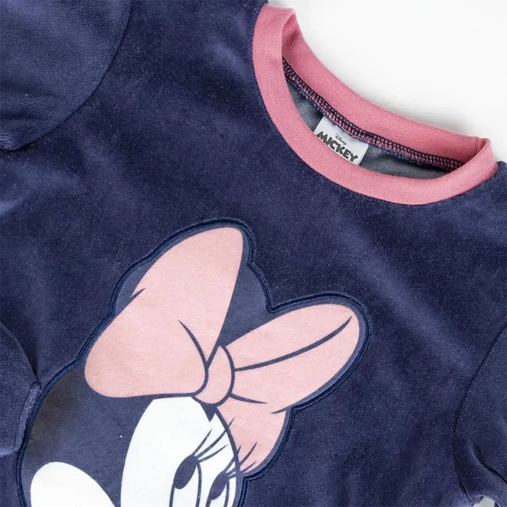 Детская пижама для девочек с флисовой аппликацией Minnie Disney, Pink — фото 3