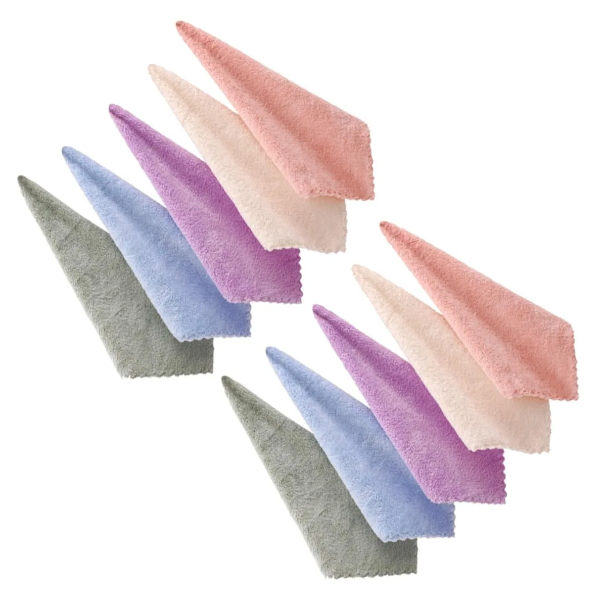 Салфетки для лица Microfibre, FOMIYES, 10 шт, 30x30 см, Assorted Colours