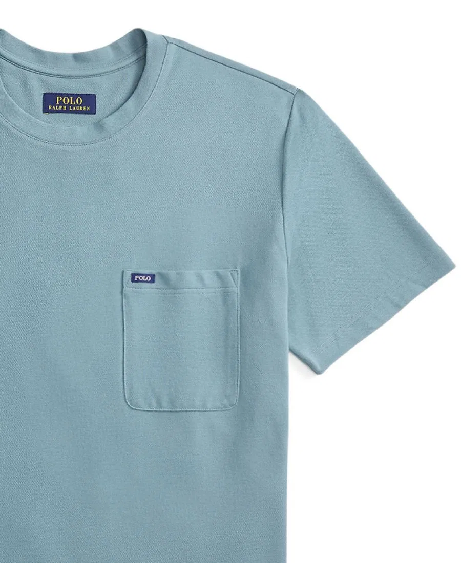 Мужская пижамная футболка с коротким рукавом из легкой сетки Polo Ralph Lauren, Sage/Cruise Navy Polo Player — фото 2