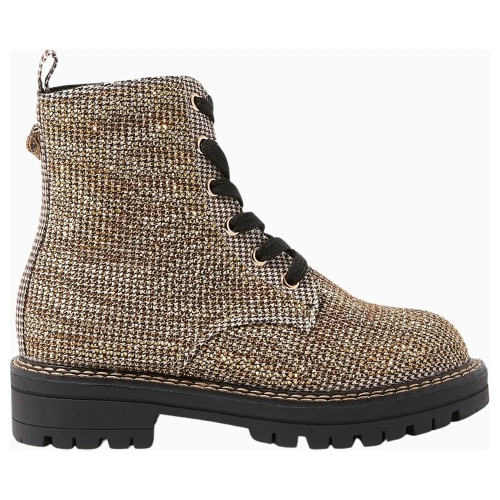Детские ботинки для девочек с фактурной поверхностью Mini Burlington Kurt Geiger