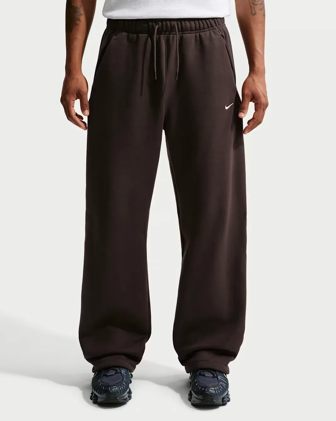 Мужские брюки на резинке Nike Solo Fleece, Velvet Brown/Sail — фото 2