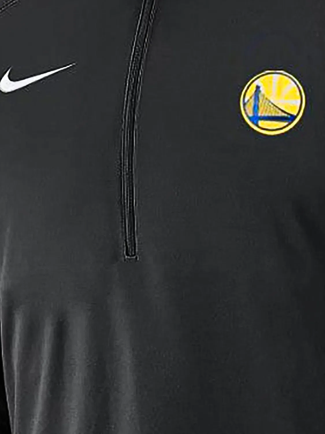 Nike Лонгслив на половинной молнии черный — фото 2