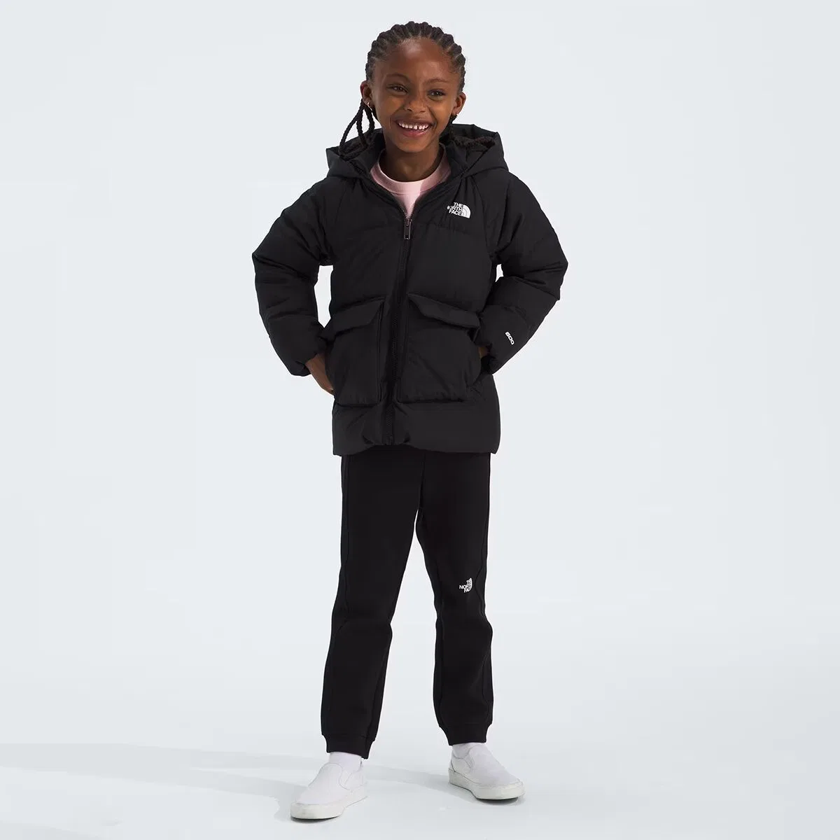 Детская куртка с флисовой подкладкой North Down Fleece-Lined Parka The North Face, Tnf Black — фото 4