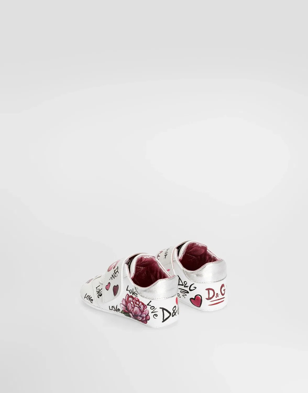 Кроссовки из кожи наппа Dolce&Gabbana, мультиколор — фото 3