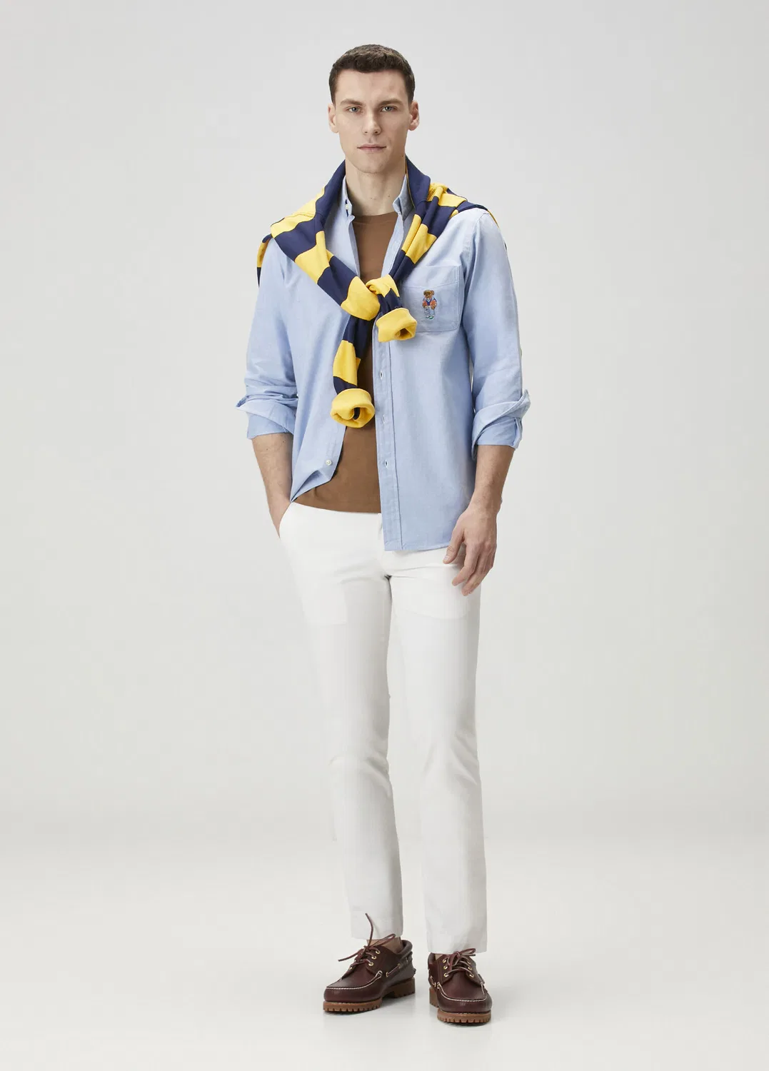 Рубашка Polo Ralph Lauren, mavi — фото 2