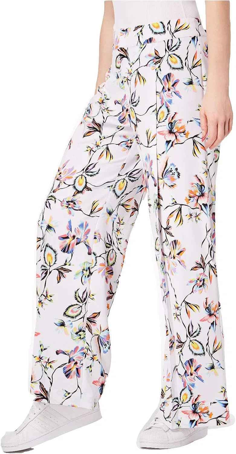 Женские брюки с принтом Wide Leg, White Prism