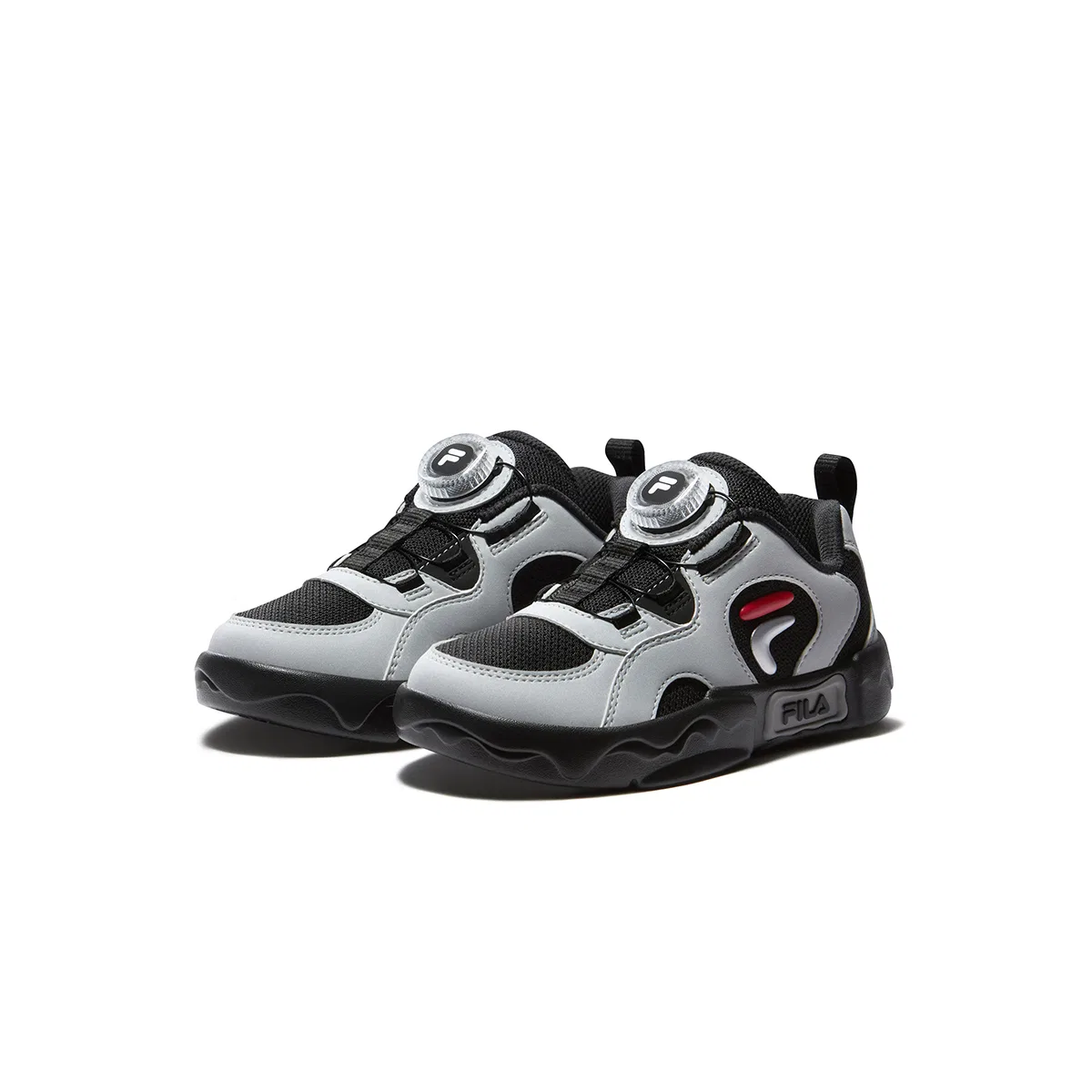 Детские кроссовки для малышей Heritage FHT FILA KIDS, Black/Space Silver — фото 4