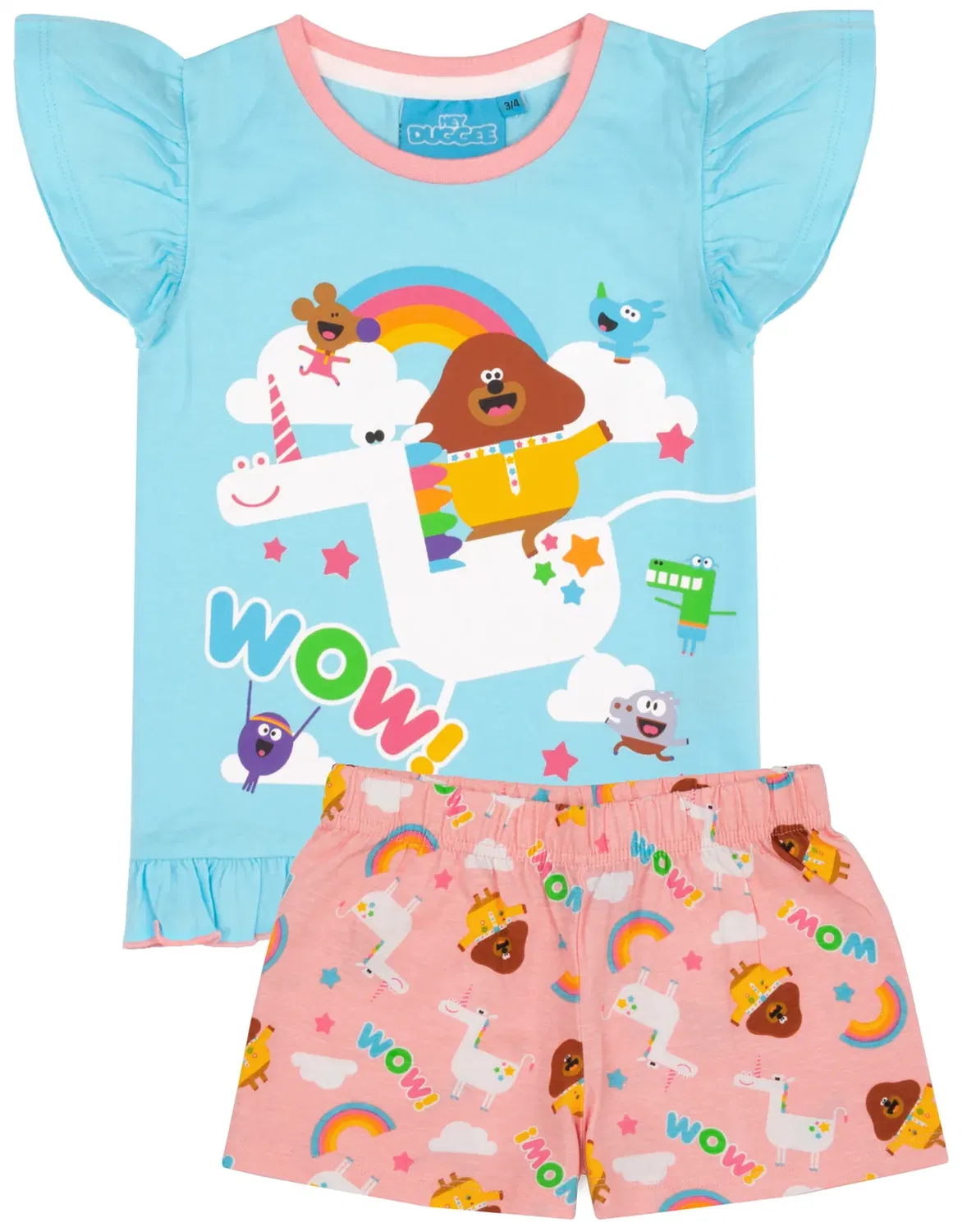 Детская пижама для девочек с коротким рукавом и короткими штанинами Hey Duggee, Blue