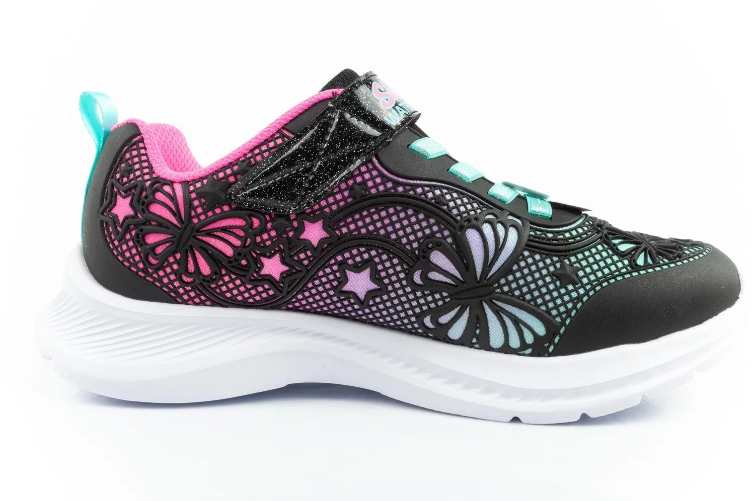 Детские спортивные кроссовки для девочек Jumpsters Skechers, Schwarz Bunt — фото 2