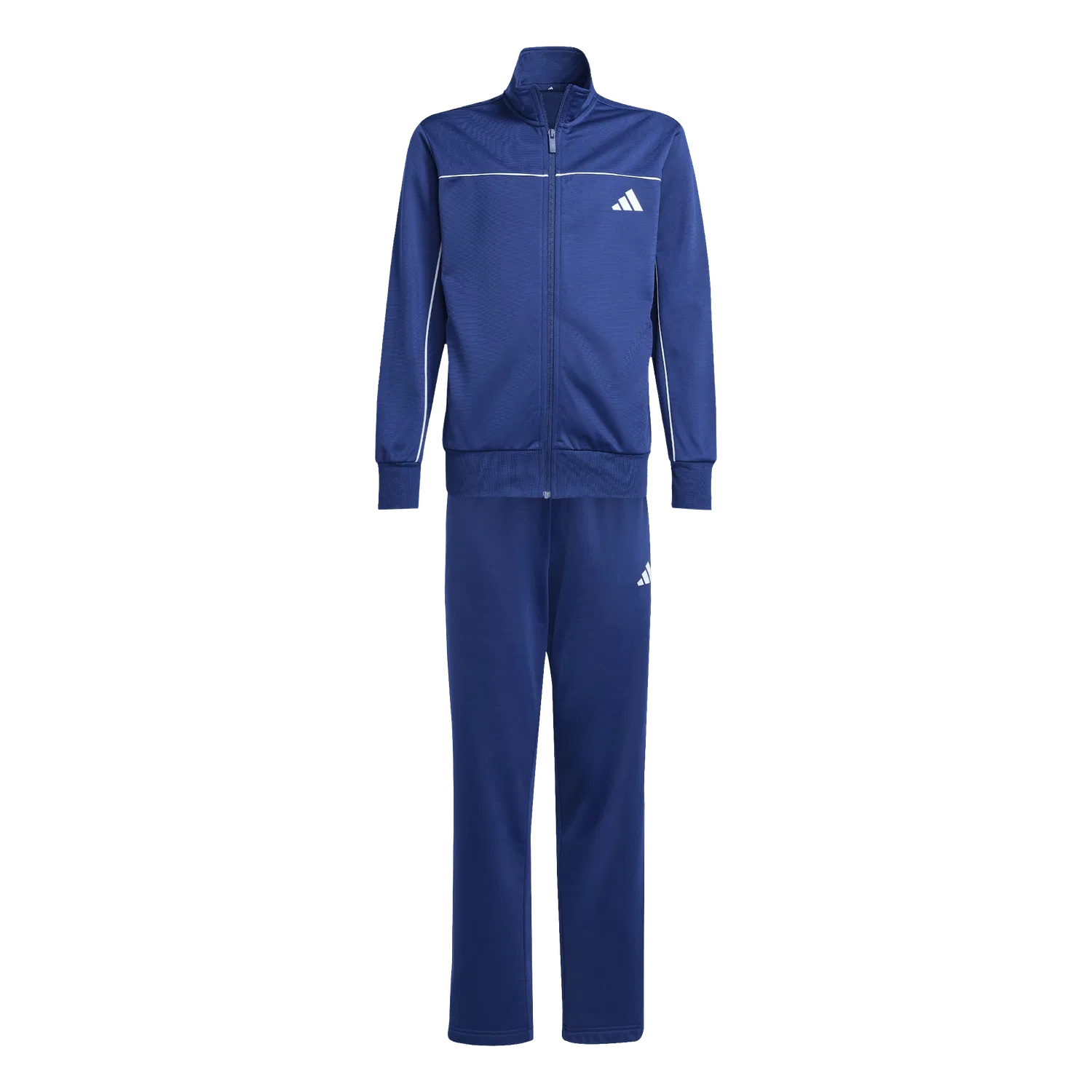 Детский спортивный костюм с воротником-стойкой Adidas, синий