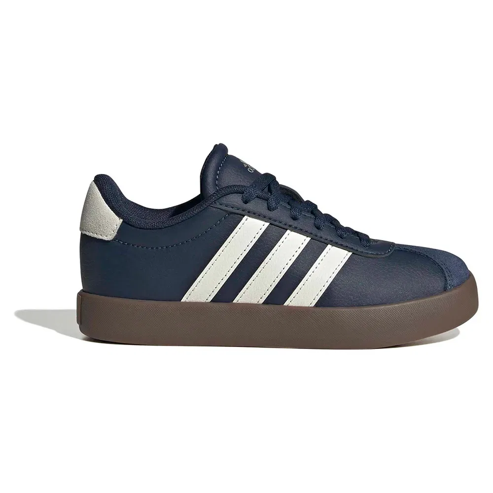 Детские кроссовки для девочек из замши VL Court 3.0 Adidas, Blue