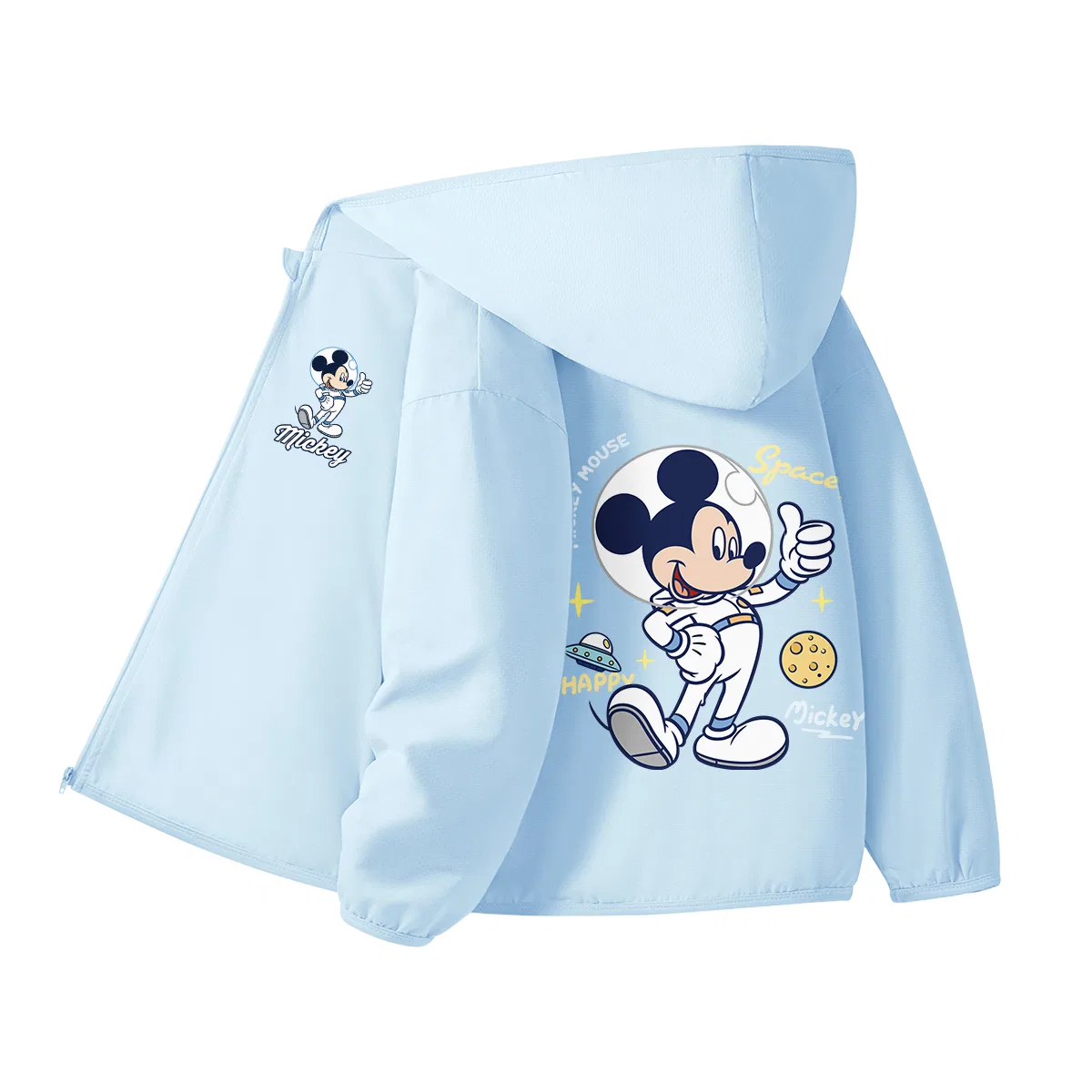 Детская ветровка с защитой от солнца, Crew Neck, Disney, Cosmic Light Blue