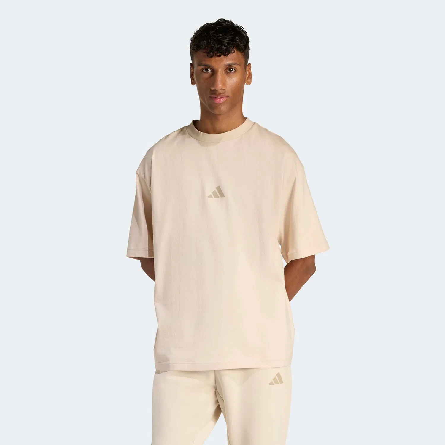 Детская хлопковая футболка с коротким рукавом и логотипом Adidas Sportswear, Crystal Linen