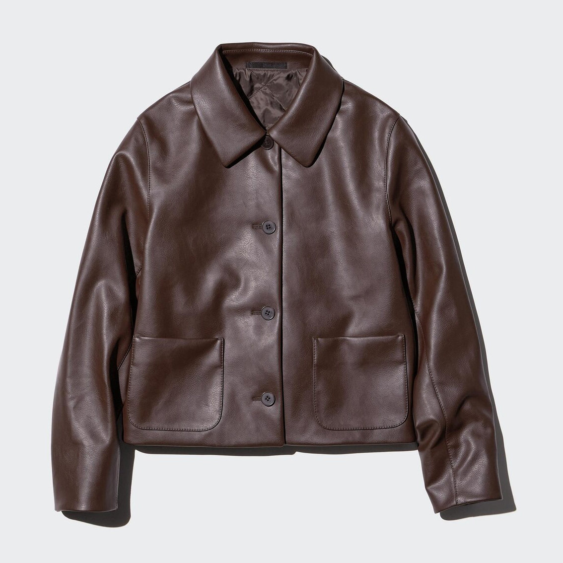 

Короткая куртка женская Uniqlo, 38 темно-коричневый
