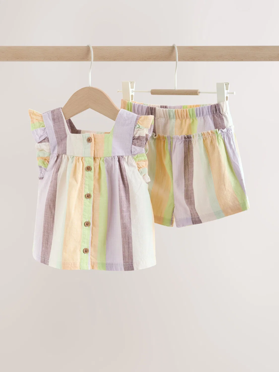 Комплект из топа и шорт, полоска, Multi Stripe Next