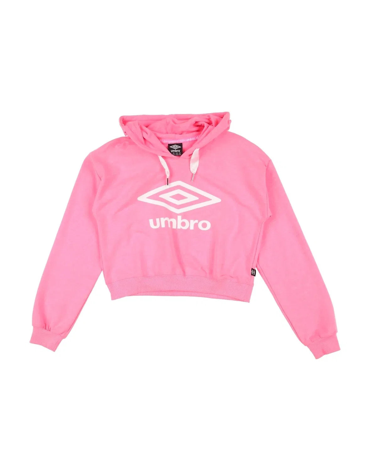 Детский свитшот для девочек с капюшоном Umbro, фуксия