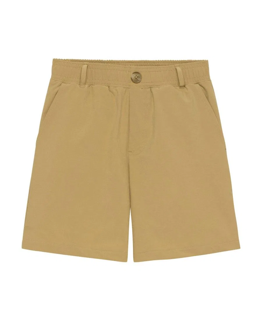 Шорты с декоративной пуговицей Courtside Kids, Khaki