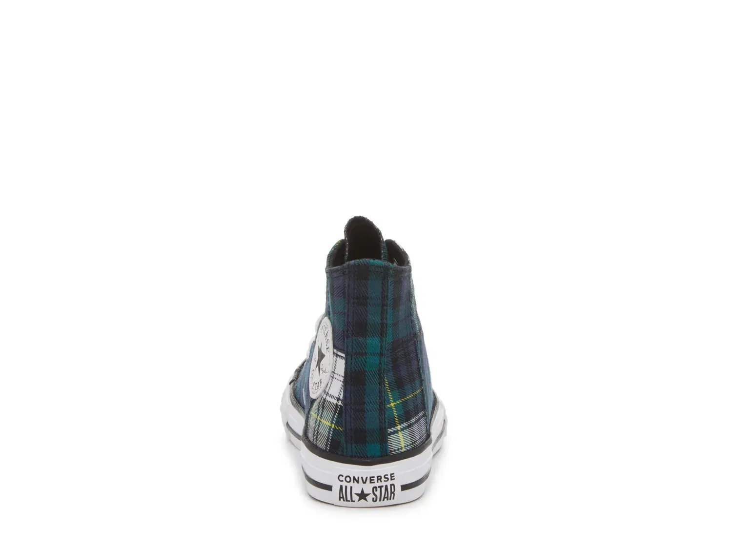 Кеды высокие Chuck Taylor All Star Plaid, Converse, сине-зеленый клетчатый — фото 4