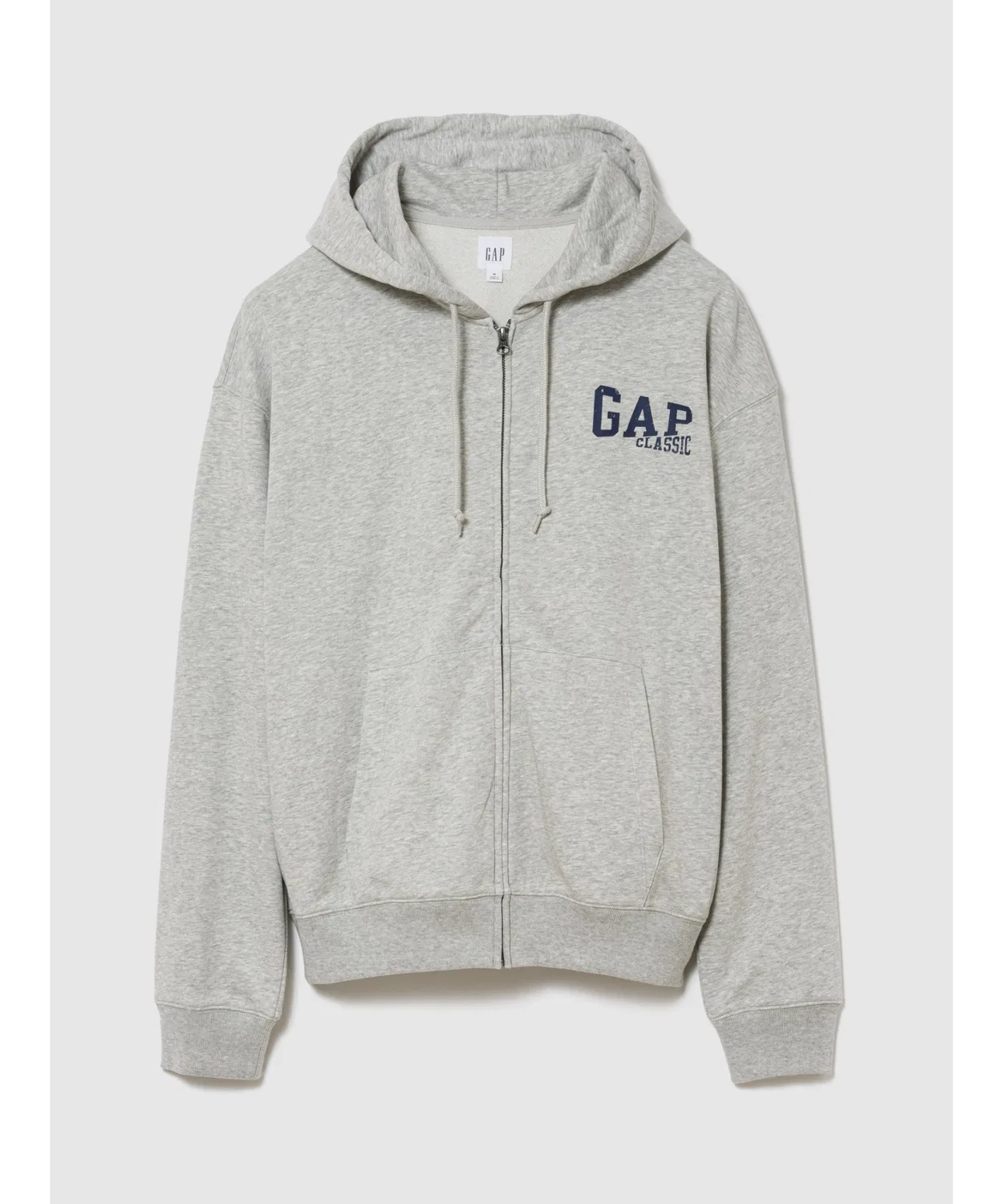 Мужское худи с длинным рукавоми принтом GAP Classic Logo, Beige — фото 2