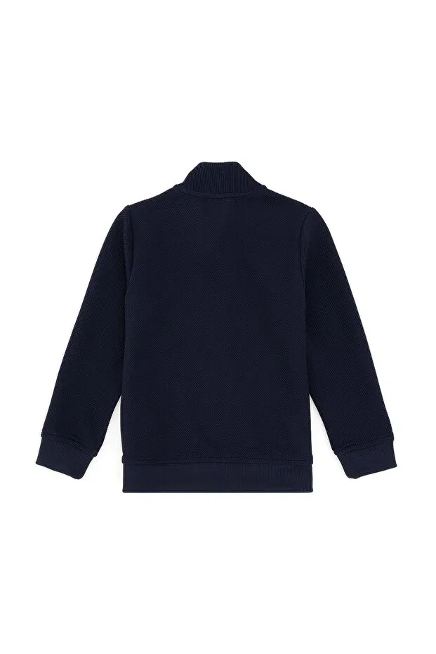 Детские свитшот для мальчиков на молнии U.S. Polo Assn., Navy Blue — фото 2