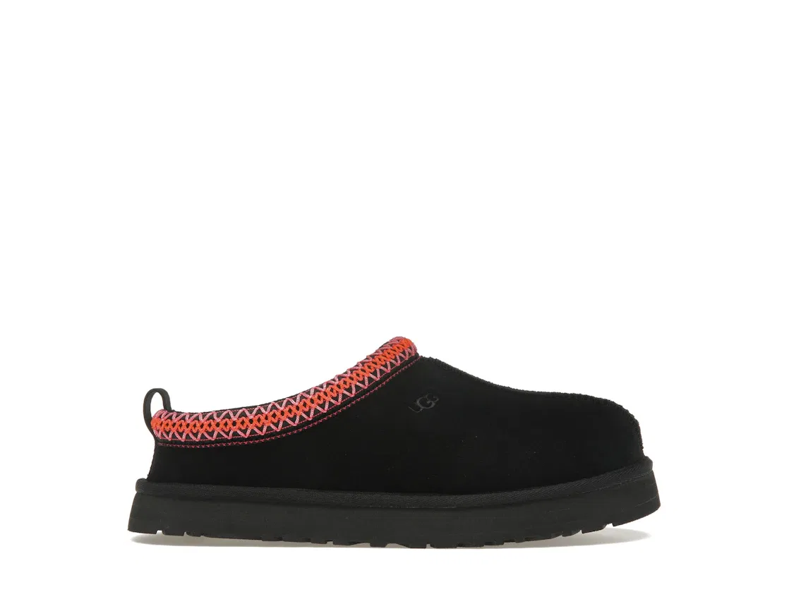 Детские тапочки с мехом UGG Tazz Slipper, Black/Multi