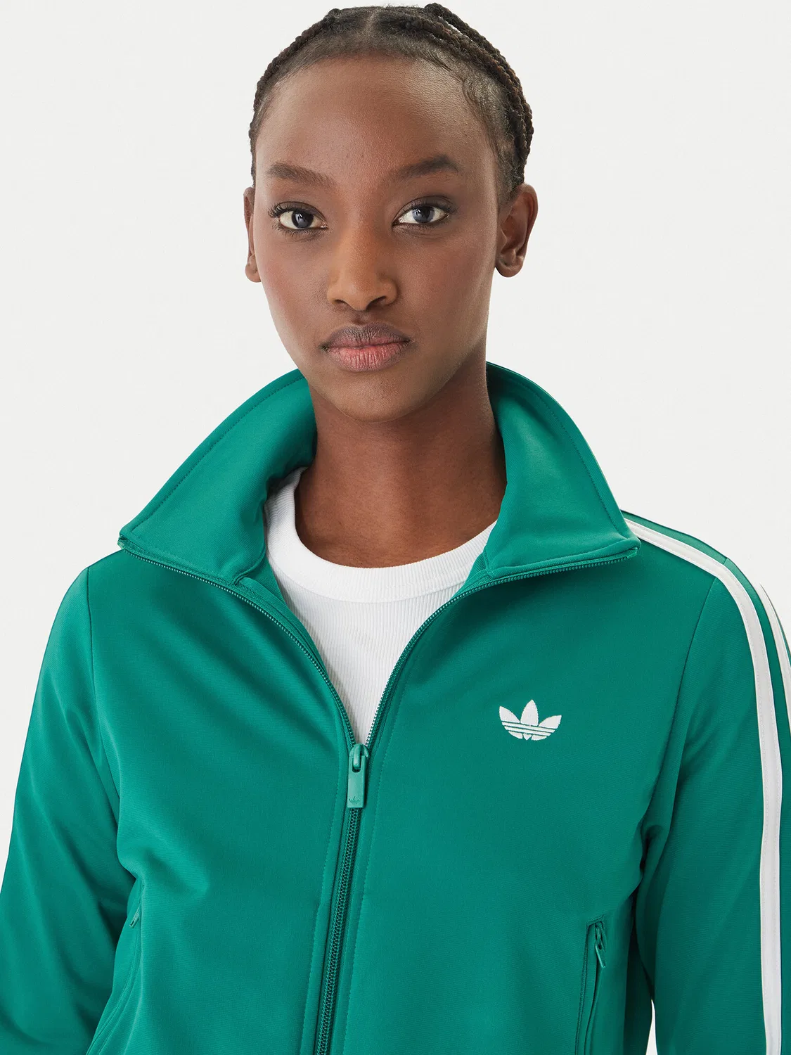Женская толстовка стандартного кроя Firebird Classic Adidas, зеленый — фото 4