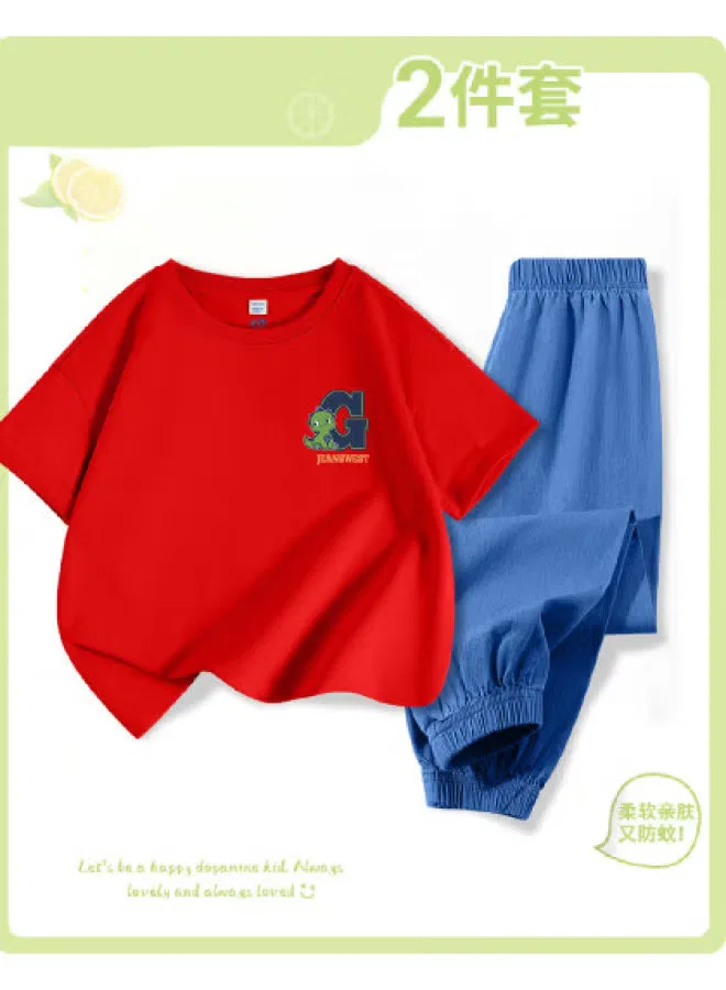 Комплект одежды для мальчиков с коротким рукавом и длинными брюками Jeanswest, красный