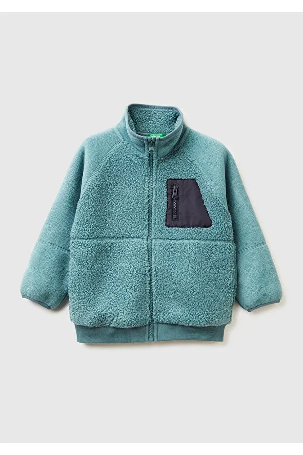Детские свитшот для мальчиков с длинным рукавом United Colors Of Benetton, Gray-Green