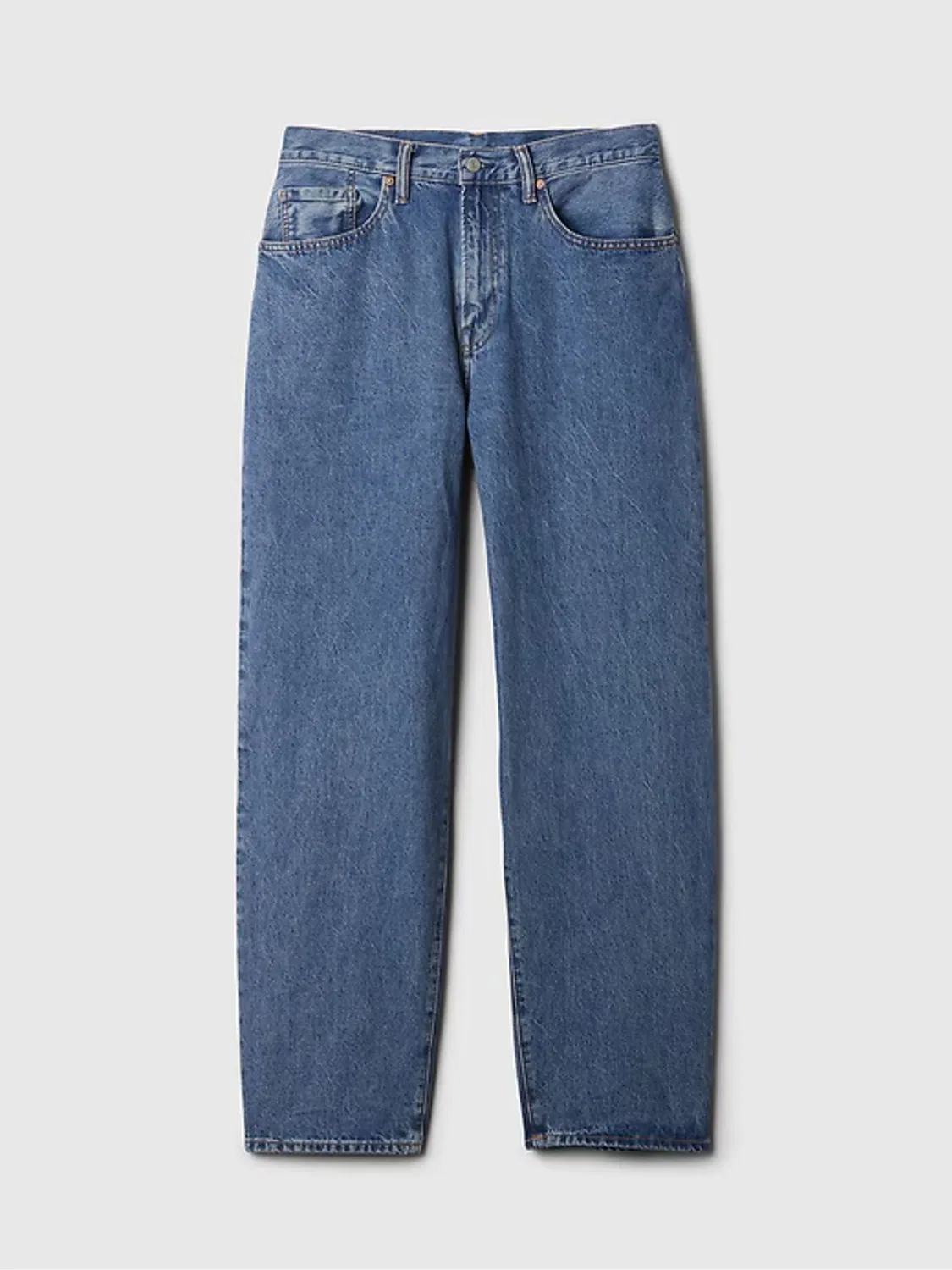Джинсы свободные, мешковатые Gap Mid Wash Blue — фото 4