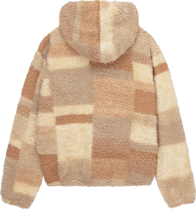 Худи Stussy Bronson Sherpa Hoodie 'Khaki', коричневый — фото 3