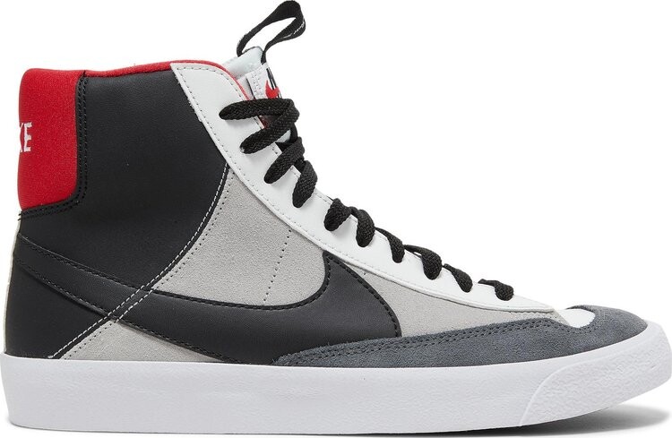 Кроссовки Nike Blazer Mid '77 SE GS 'Dance - White Black Red', белый — фото 2
