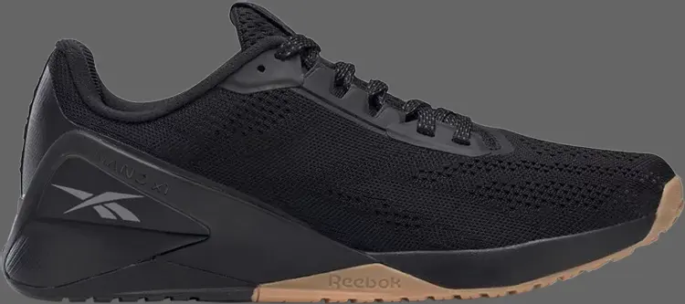 

Кроссовки nano x1 'black gum' Reebok, черный