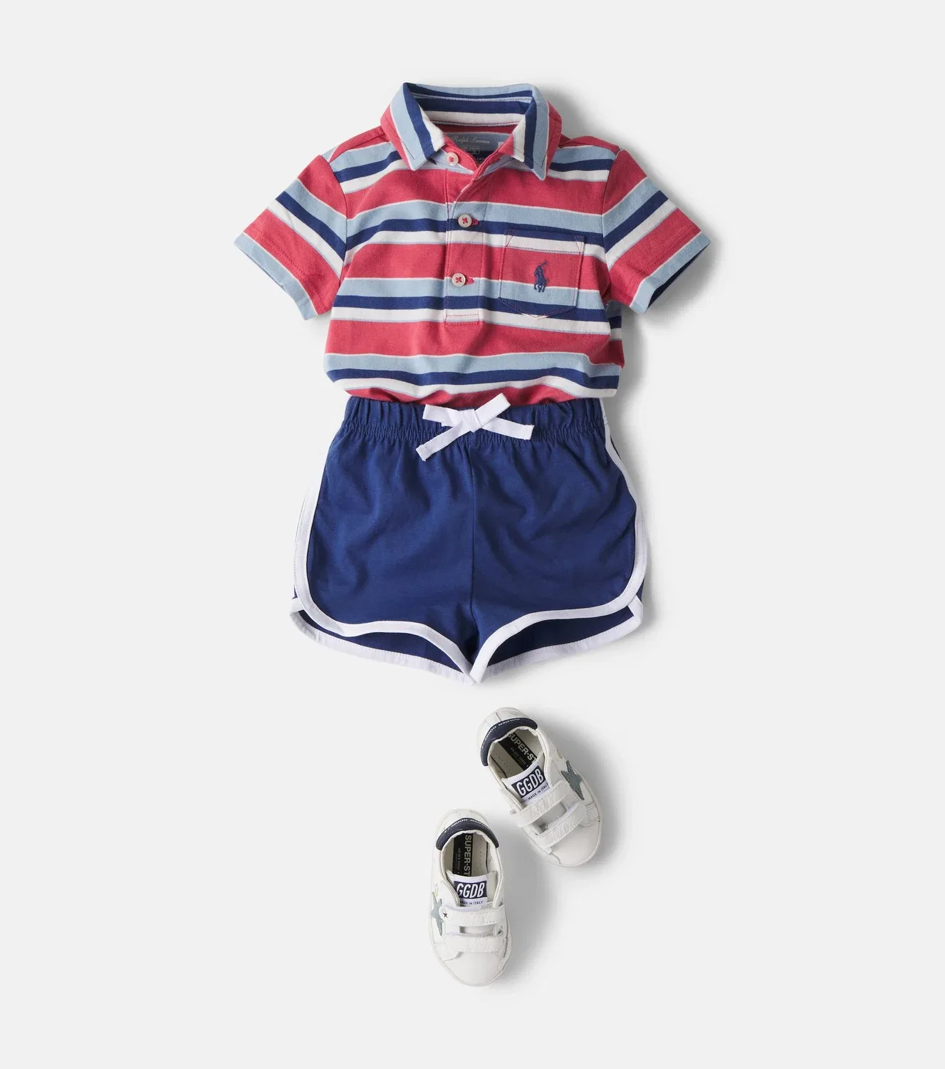 Боди с длинным рукавом Polo Ralph Lauren Kids, красный — фото 2