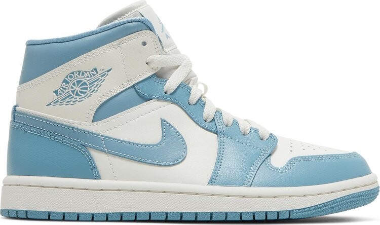 

Кроссовки Wmns Air Jordan 1 Mid University Blue, белый