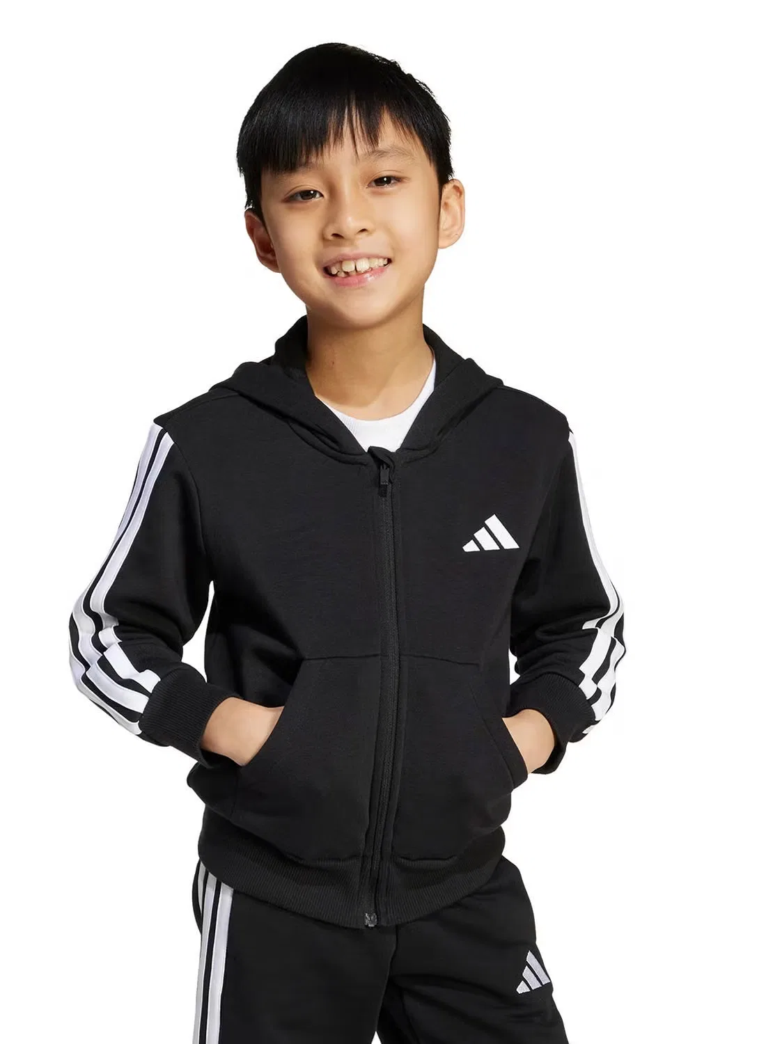 Худи на молнии Essentials Adidas, черный