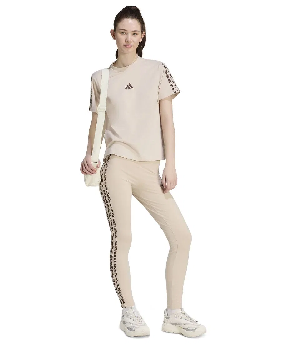 Футболка с принтом и 3-полосными деталями adidas, Crystal Linen Multicolor Crystal Linen — фото 2