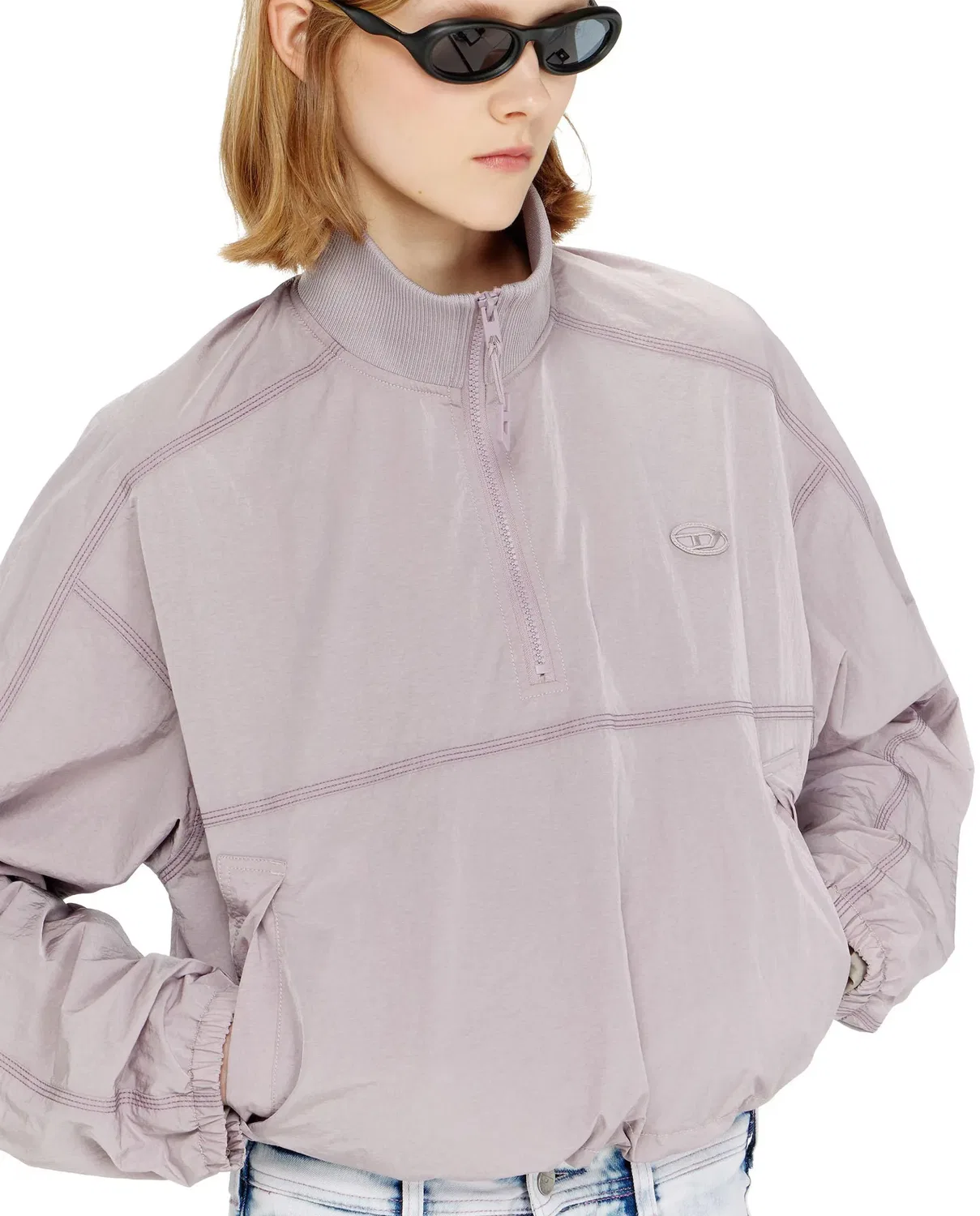 Женская куртка с эффектом усадки Морщинистая Diesel, Morado — фото 3