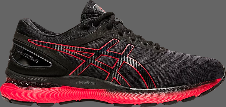 Кроссовки gel nimbus 22 'black classic red' Asics, черный - фото