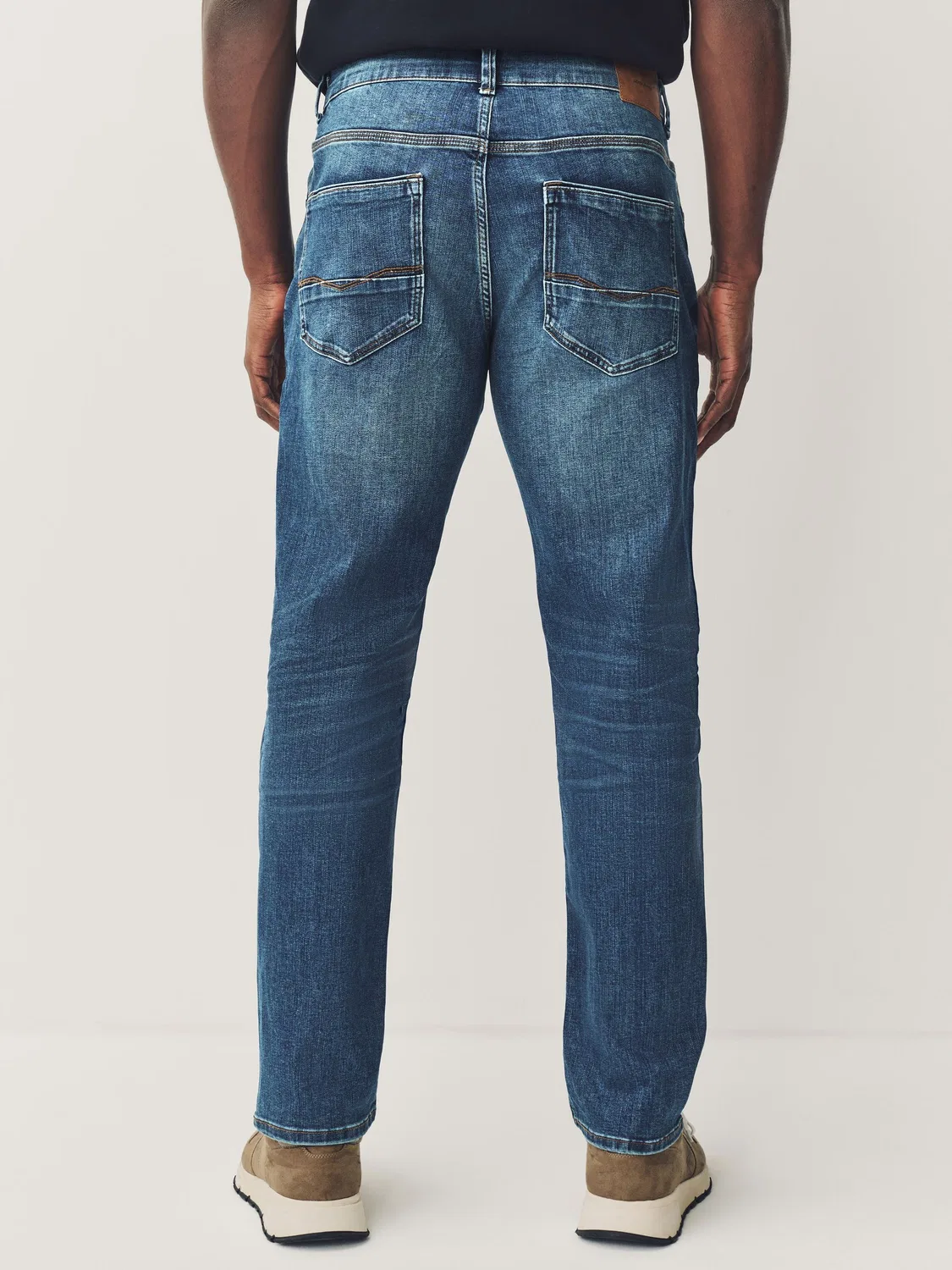 Джинсы Regular Fit, Blue Mid Next, синие — фото 4
