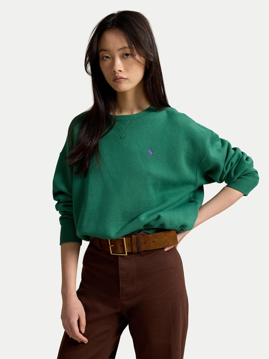 Женская толстовка стандартного кроя Polo Ralph Lauren, зеленый