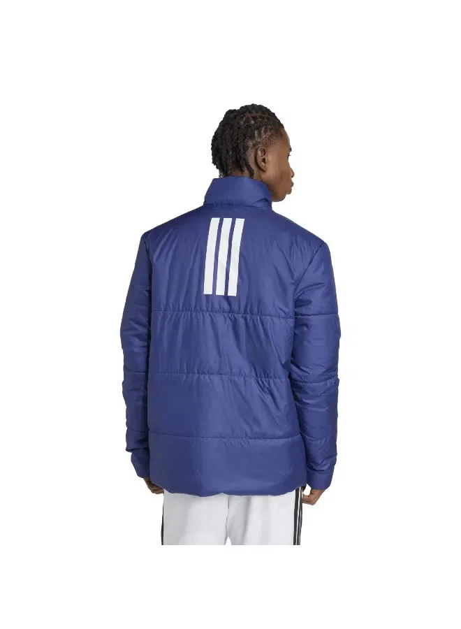 Куртка утепленная с логотипом Bsc Climawarm 3-Stripes Adidas, темно-синий — фото 3