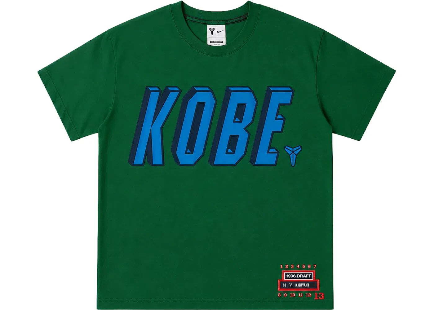Мужская футболка с принтом Nike Kobe Draft Pack Dallas Mavericks T-shirt, Green/Royal Blue/White